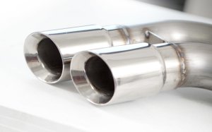 Ford F-150 Performance Exhaust - Front Passenger Rear Tire Exit - Stainless Works - Exhaust Catback with X-Pipe Turbo Resonator - `10-`14 Ford F-150 Performance Exhaust - Front Passenger Rear Tire Exit - Stainless Works - Exhaust Catback with X-Pipe Turbo Resonator - `10-`14